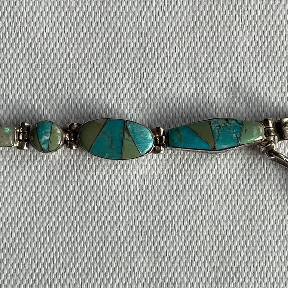 Turquoise Sterling Bracelet - Picture 8 of 8
